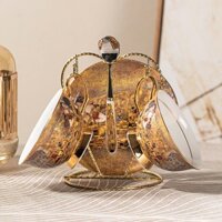 Bộ tách trà kèm đĩa gốm sứ , Bộ cốc sứ xương cặp đôi Ai Cập phong cách Châu Âu, Bộ ấm trà buổi chiều kiểu Anh