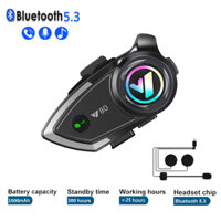 Bộ Tai Nghe bluetooth 5.3 y80 Gắn Mũ Bảo Hiểm Xe Mô Tô Chống Nước Giảm Tiếng Ồn