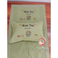 Bộ tấm trải gối nằm cho bé