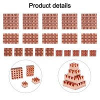 Bộ tản nhiệt bằng đồng cho Raspberry Pi 4B Bao gồm 20 miếng làm mát hiệu quả