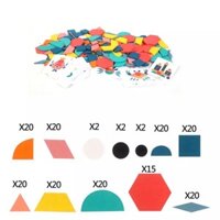 Bộ Tangram Xếp Hình Sáng Tạo 180 Chi Tiết Nhiều Màu Sắc Xếp Được Hàng Nghìn Hình Khác Nhau