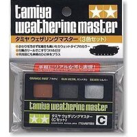 Bộ tạo hiệu ứng Tamiya 87085 Weathering Master Set C (Orange Rust / Gun Metal / Silver)
