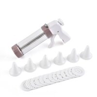 Bộ tạo hình bánh quy cookie press 20 mặt nhựa