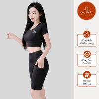 Bộ tập gym nữ 💖 𝑭𝑹𝑬𝑬𝑺𝑯𝑰𝑷 💖 Quần áo tập Gym yoga aerobic nữ chất đẹp co giãn tốt, thoáng mát-ng02