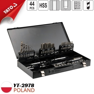 Bộ tarô ren trong và ren ngoài 44 chi tiết Yato YT-2978
