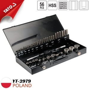 Bộ taro ren trong và ren ngoài 56 chi tiết Yato YT-2979