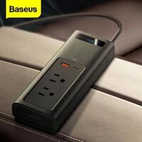 Bộ tẩu đa năng baseus chuyển đổi nguồn điện từ 12V lên 110V hỗ trợ sạc nhanh cho điện thoại, máy tính bảng, laptop