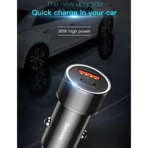 Bộ tẩu sạc nhanh đa năng dùng cho xe hơi Baseus LV196