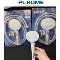 Bộ Tay Dây Sen Tăm Cao Cấp Luxta TX22, bát sen lớn, mạ crom sáng bóng, dây dẫn inox