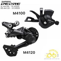 Bộ tay đề bên phải, củ đề xe đạp SHIMANO DEORE SL-M4100 RD-M4120 10 Speed