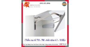 Bộ tay nâng 2 cánh tủ Hafele cao 710-790  493.05.896