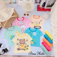 Bộ Tay Ngắn In Hình Dễ Thương + Phối Quần Alibaba - Bộ Thun Lạnh Minkymom - Quần Áo Trẻ Em