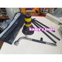Bộ tay quay 3 khúc và con đội xe innova thay vỏ dự phòng mở tắc kê bánh xe sơ cua (hàng theo xe sử dụng rồi)