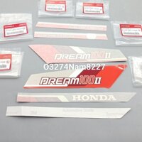 Bộ tem 3M xe DREAM II 100 Thái zin chính hãng Honda