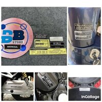 Bộ tem 5 miếng thông số Wave 125i l Nhãn Dán Sticker l Decal