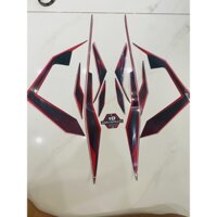 Bộ tem Air Blade 2018 m àu đỏ đen hàng nhập Thái La n thiết kế chất lượng cao dành trang trí riêng cho dòng xe này