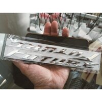 Bộ tem chữ nổi Future mập màu crôm bóng