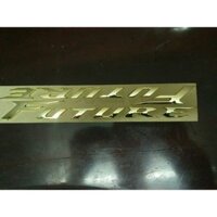 Bộ tem chữ nổi Future màu crôm vàng