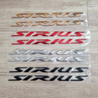 Bộ tem chữ SIRIUS chất liệu nhựa cứng xi bóng dán xe Yamaha Sirius các đời