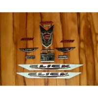 Bộ tem Click Thái 2017 màu trắng hàng nhập thái chất lượng cao dành riêng cho dòng xe này, tem in lụa