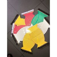 Bộ tem dán vành mâm trước sau xe máy. dạ quang/ phản quang