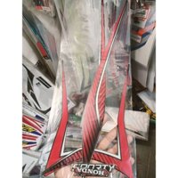 Bộ tem dán  Vision 2023 màu đỏ dán xe đen nhám tem 3 lớp xịn