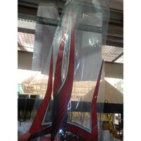 Bộ tem dán Vision đời 2023 đến 2025 màu đỏ dán xe đen nhám