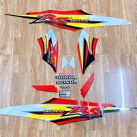 Bộ tem dán xe Wave RS 2008 màu ĐỎ ( Tem nạ 2 tầng ) -Tem 3 lớp