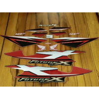 Bộ tem future X Fi màu đỏ đen hàng nhập Thái Lan chất lượng cao dành riêng cho dòng xe này , tem in lụa màu sắc cực đẹp