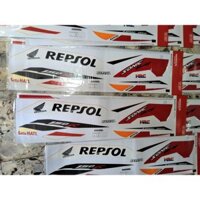 Bộ tem Honda Sonic 150 Repsol, trắng đỏ, đỏ đen,...