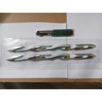 Bộ tem nổi dán xe Lead đời mới màu crôm loại zin nhập thái