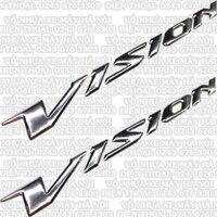 Bộ tem nổi xe Vision 2015 màu bạc