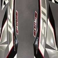 Bộ tem Sirius Fi 2018 màu trắng đen hàng nhập Thái Lan chất lượng cao dành riêng cho dòng xe này, tem in lụa 3