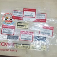 Bộ tem thông số Wave 125i (6 tem) zin Thái Lan