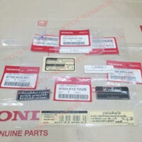 Bộ tem thông số Wave 125i (6 tem) zin Thái Lan