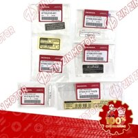 Bộ tem thông số Wave125i 2019 đen ( 6 MIẾNG ) chính hãng Honda Thailand