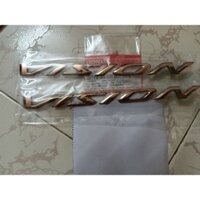 Bộ Tem Vision 2021 Màu Vàng Đồng Cao Cấp