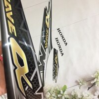 Bộ Tem Wave A 100 - Alpha đời 2016 màu ĐEN - Tem 3 lớp