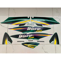 Bộ tem wave nhỏ 2001 màu xanh lá hàng nhập Thái Lan chất lượng cao dành trang trí riêng cho dòng xe này, tem in lụa