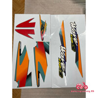 Bộ tem wave thái 110, hàng cao cấp 3 lớp, màu đỏ đen