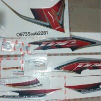 Bộ tem xe EXCITER 135 2011-2014 đỏ RC zin chính hãng