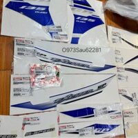 Bộ tem xe EXCITER 135 2011-2014 xanh trắng GP zin Yamaha