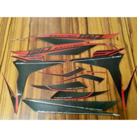 Bộ  tem xe exciter Rc 150 2017 màu đỏ đen hàng nhập Thái Lan theo xe nhập khẩu thái lan dành  riêng cho dòng xe này