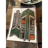 Bộ tem xe honda cub 3 lớp