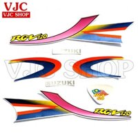 Bộ tem xe RGV 120 màu đỏ cờ