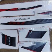 Bộ tem xe SIRIUS FI đen RC zin Yamaha chính hãng
