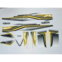 Bộ Tem xe Sirius Rc trắng đen 3 lớp Cao Cấp