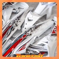Bộ Tem xe Sirius trắng , tem rời cao cấp 3 lớp bóng không bay màu [KÈM QUÀ TẶNG]