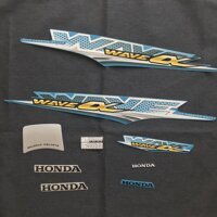 BỘ TEM XE WAVE A TRẮNG 2016(3 lớp)