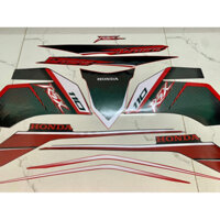 Bộ tem xe wave RSX đỏ đen 110 hàng nhập Thái Lan chất lượng cao dành riêng cho dòng xe này, tem in lụa màu sắc cực đẹp